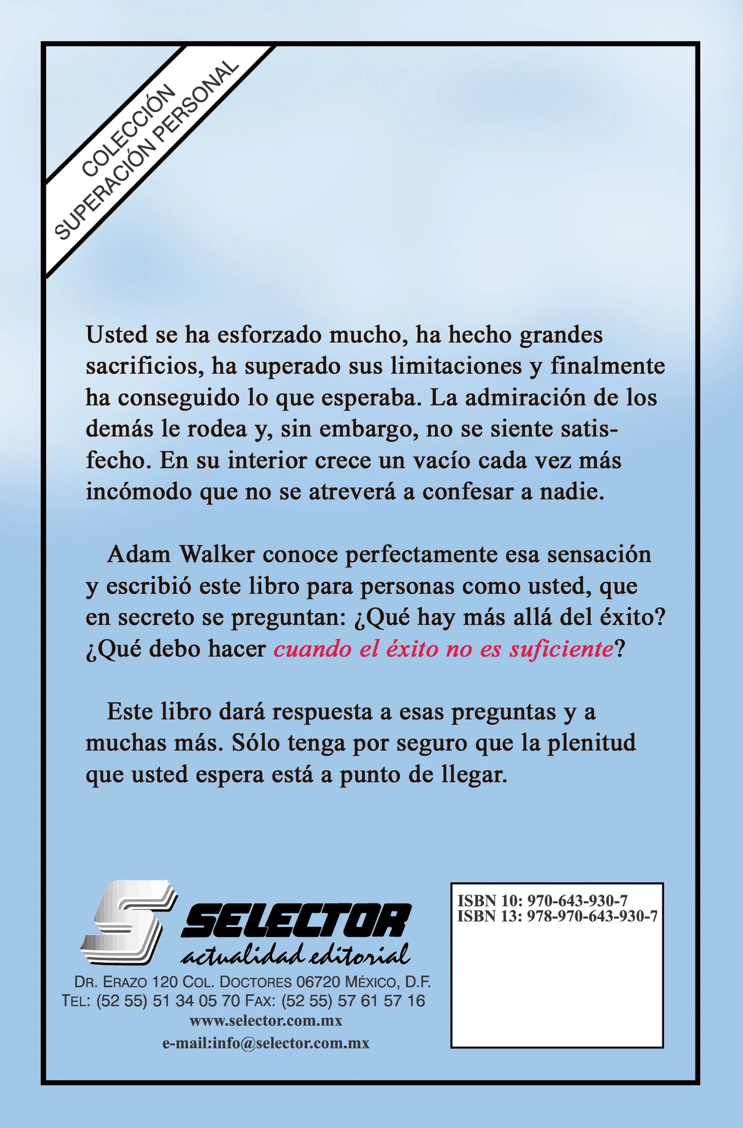 Cuando el éxito no es suficiente - Editorial Selector