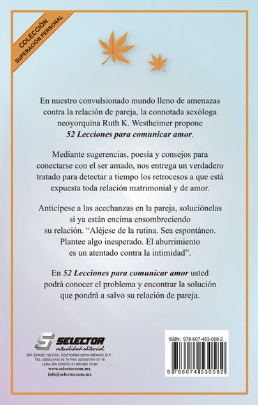 52 Lecciones para comunicar amor - Editorial Selector