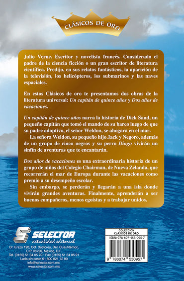 Un capitán de quince años y Dos años de vacaciones - Editorial Selector