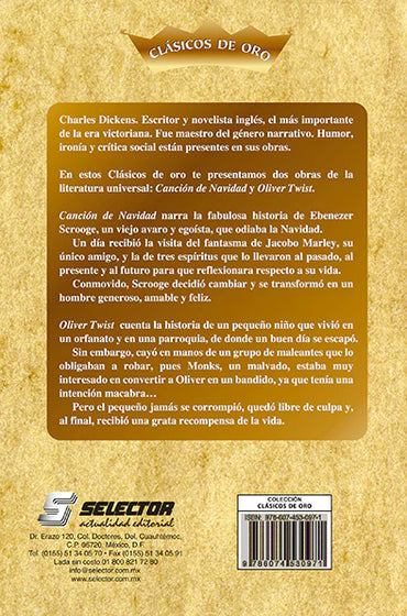 Canción de navidad y Oliver Twist - Editorial Selector
