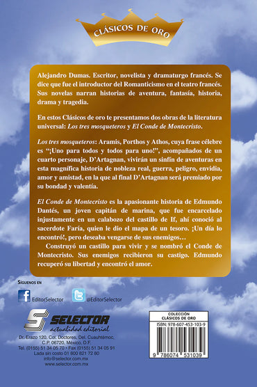 Tres Mosqueteros y El conde de Montecristo, Los - Editorial Selector