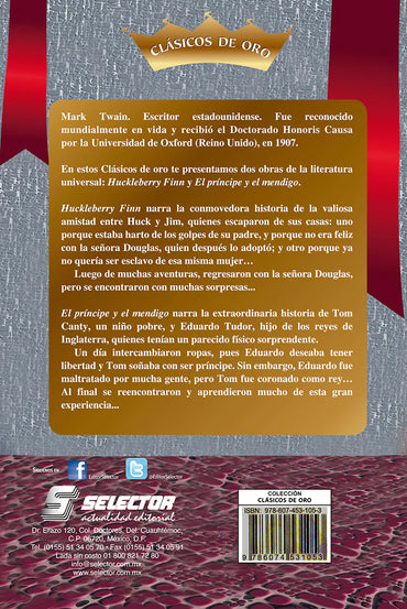 Huckle Berry Finn y El príncipe y el mendigo - Editorial Selector