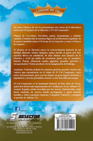 Quijote de la Mancha y El cid campeador, El - Editorial Selector