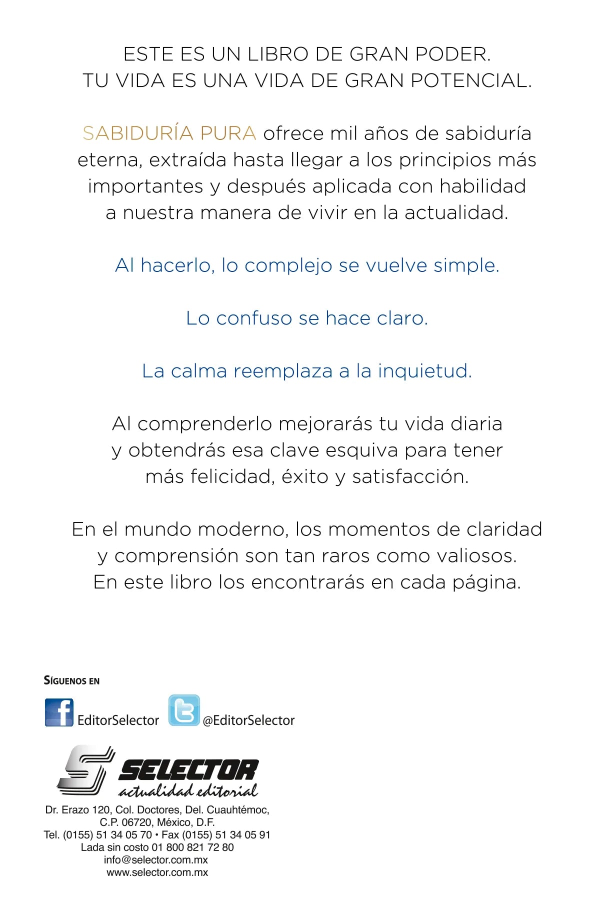 Sabiduría pura - Editorial Selector