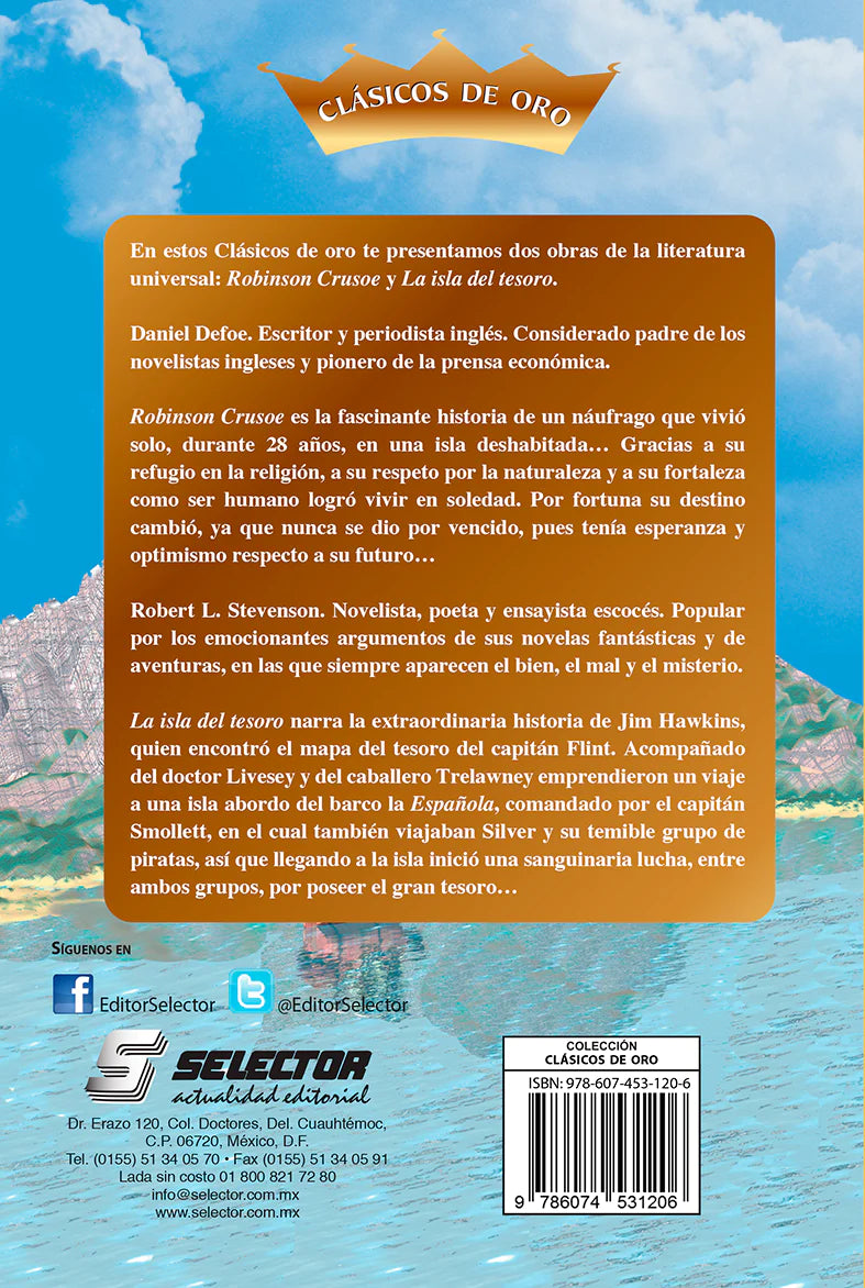 Robinson Crusoe y la Isla del Tesoro - Editorial Selector