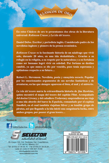 Robinson Crusoe y la Isla del Tesoro - Editorial Selector