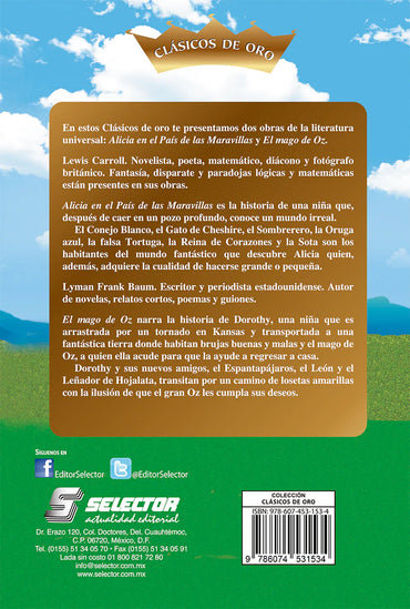 Alicia en el país de las maravavillas y El mago de Oz - Editorial Selector