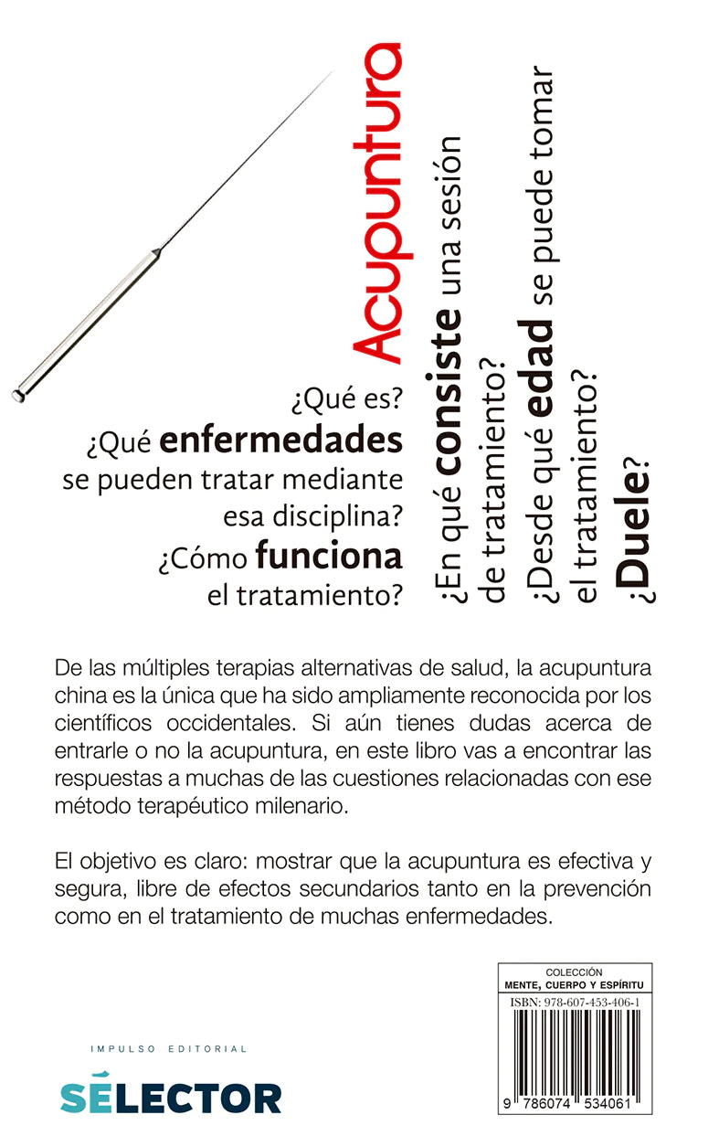 Acupuntura explicada punto por punto - Editorial Selector