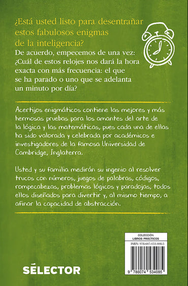 Acertijos enigmáticos - Editorial Selector