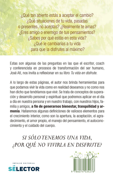 Tu vida en disfrute - Editorial Selector