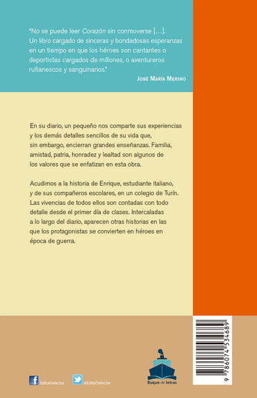 Corazón. Diario de un niño - Editorial Selector