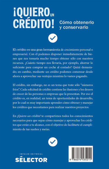 Quiero un crédito - Editorial Selector