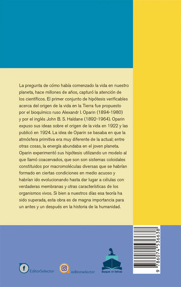El origen de la vida - Editorial Selector