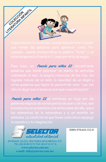 Poesía para niños II - Editorial Selector