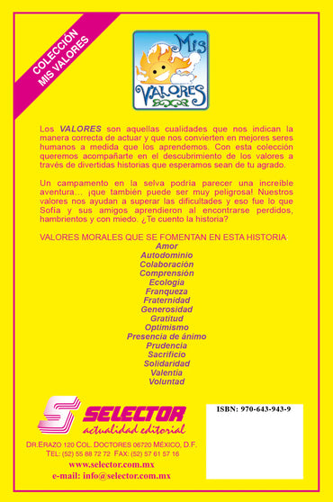 Valores en las vacaciones, Mis - Editorial Selector