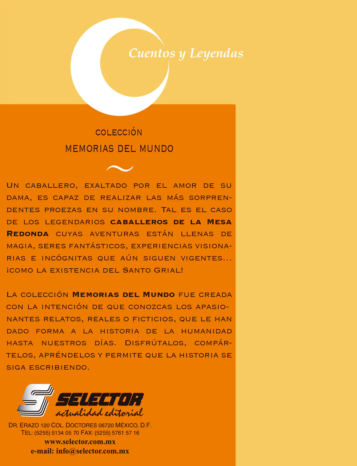 Cuentos y leyendas de los caballeros de la mesa redonda - Editorial Selector