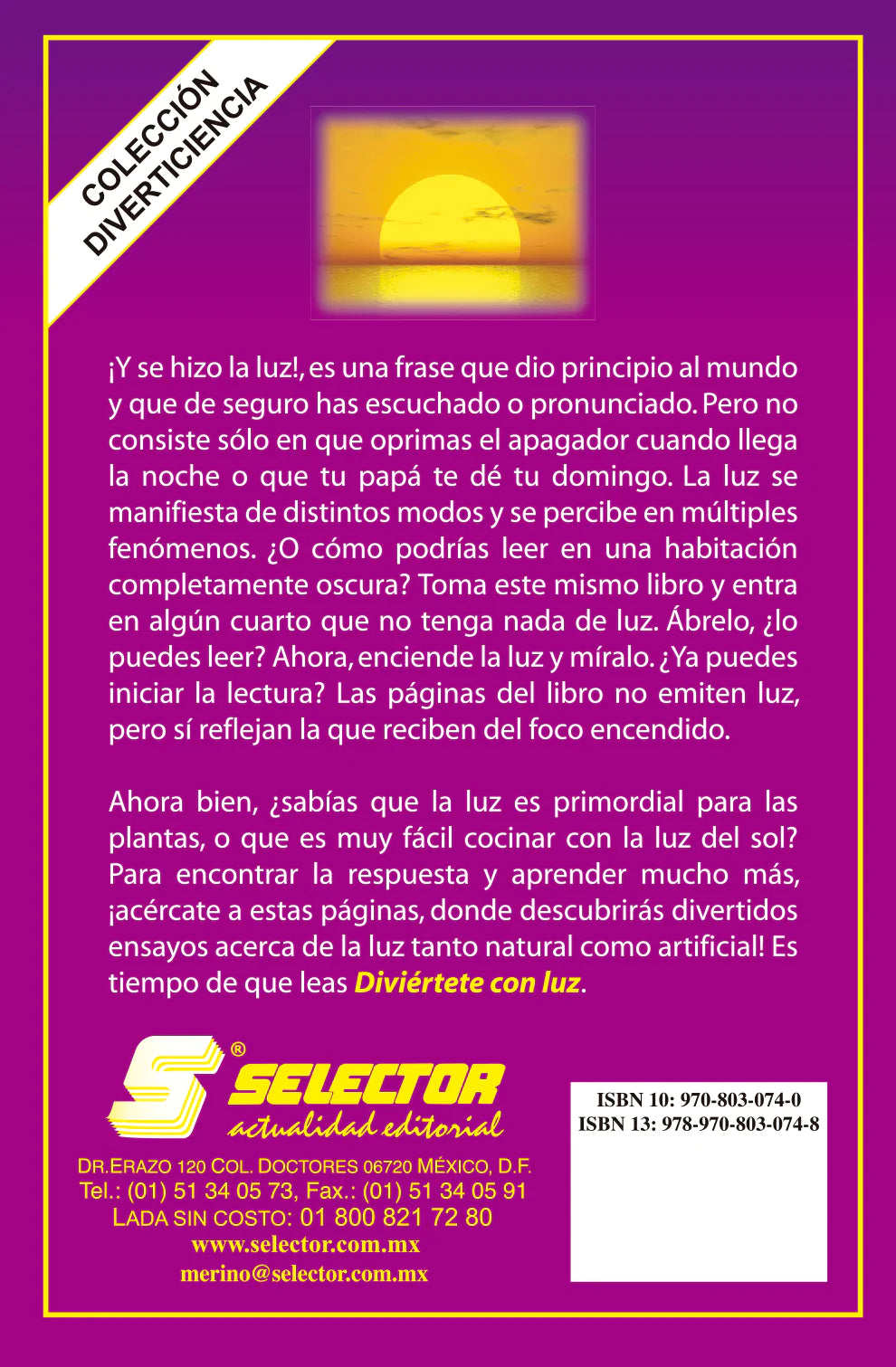 Diviértete con luz - Editorial Selector