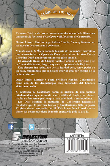 Fantasma de la √ìpera y El fantasma de Canterville, El - Editorial Selector