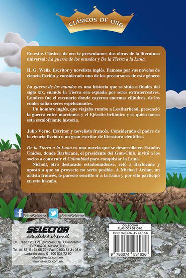 Guerra de los mundos y De la Tierra a la Luna, La - Editorial Selector